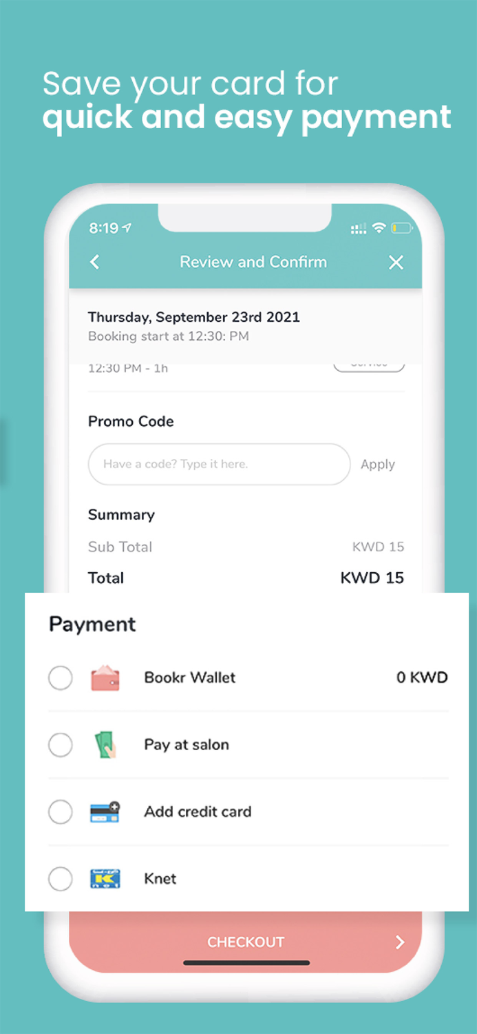 Bookr for salons and spas