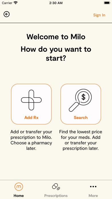 Milo Health Screenshot
