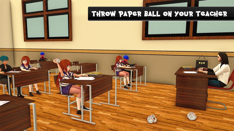 Anime High School YUMI Girl 3D screenshot-4