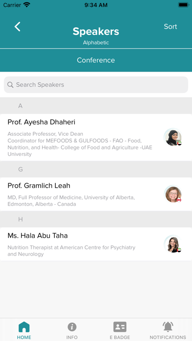 Dubai Intl. Nutrition Congress Screenshot
