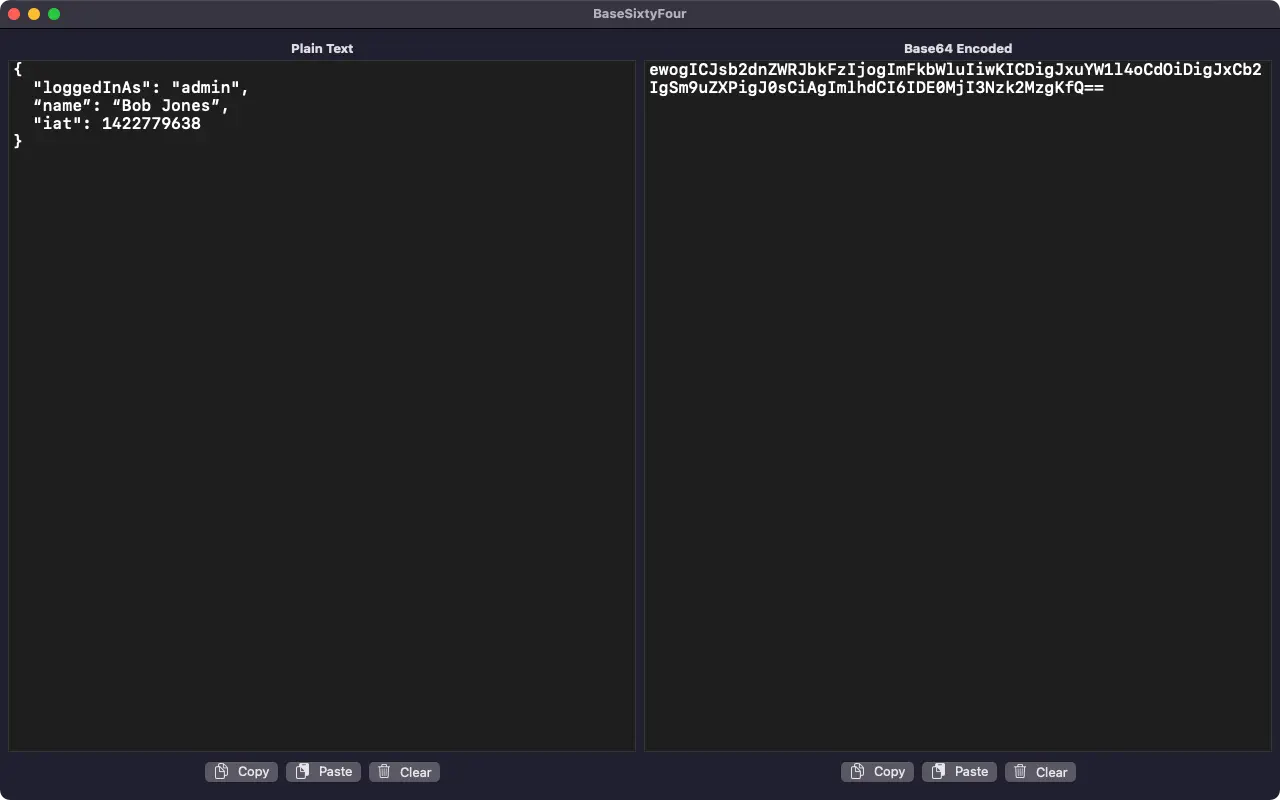 #3. Base Sixty Four (macOS) Von: Eneko Alonso