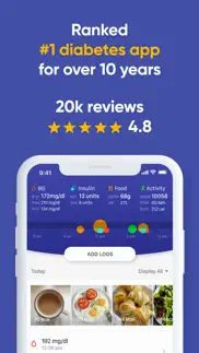 glucose buddy diabetes tracker iphone screenshot 1