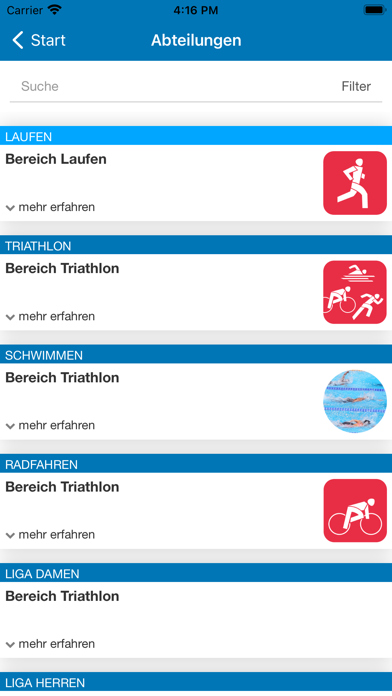 VereinsApp MRRC Screenshot