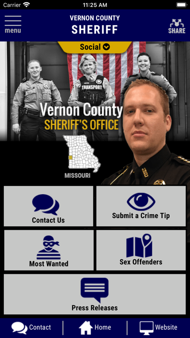 Vernon County Missouri Sheriff Screenshot