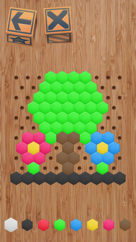 #3. Hexagonal Mosaic (iOS) 由: Dmytro Denys