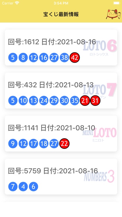 Lotto Japan Loto6 7 Mini N3 N4