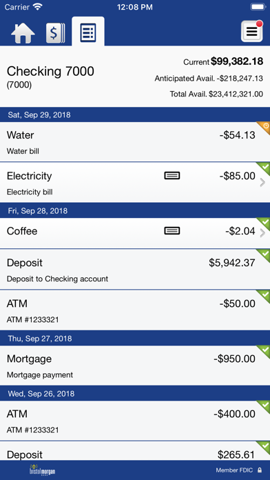 Bristol Morgan Bank Business Screenshot