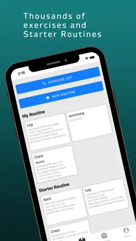 Game screenshot Gymrock Workout & Fitness Log apk