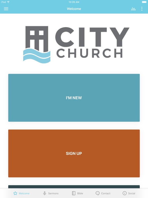 City Church of Evansville iPad screenshot 1 - Education app