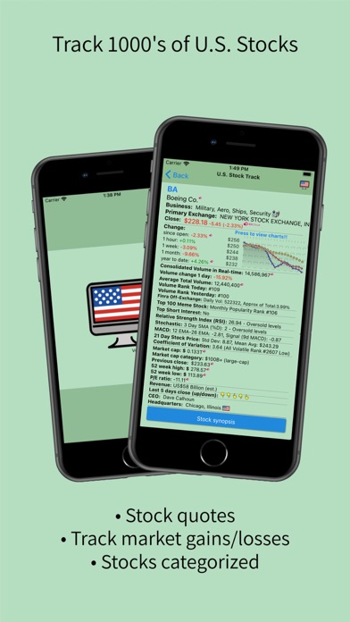 U.S. Stock Track Screenshot