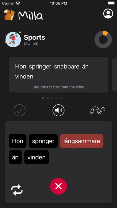 Milla Speak Screenshot