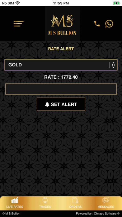 MS Bullion Screenshot