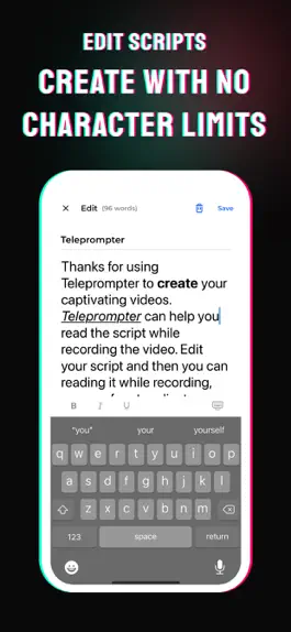 Game screenshot Teleprompter - Video Caption hack