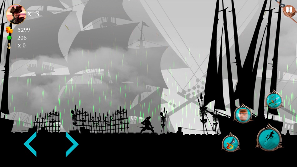 #4. Arrr! Pirate Ship Arcade Game (iOS) 由: One Up Games Studio