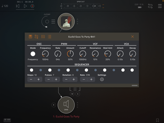 Screenshot #4 pour Euclid Goes to Party AUv3 Bass