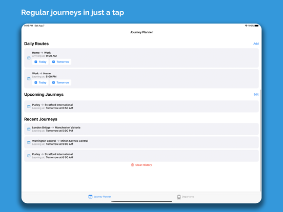 Screenshot #5 pour Train Times UK Journey Planner