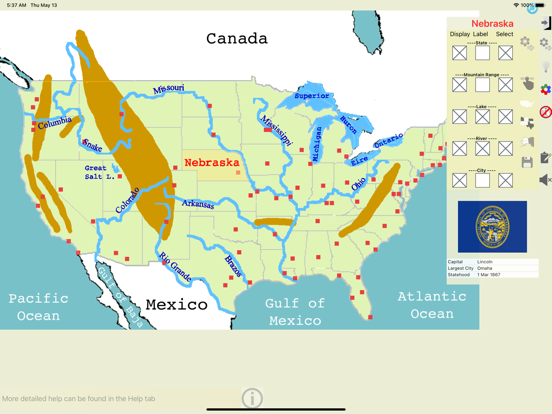 Screenshot #6 pour Geography of USA Study & Quiz