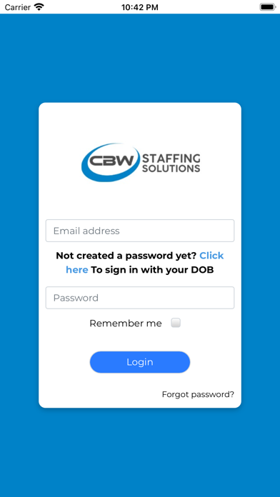 Screenshot #1 pour CBW Staffing Solutions