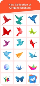 Origami Stickers Pack! screenshot #1 for iPhone