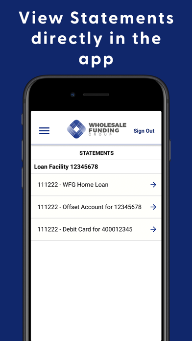 WFG Mobile Access Screenshot