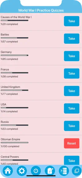 Game screenshot World War I History Quiz apk