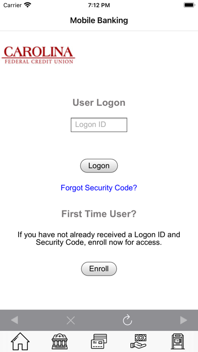 Carolina Federal Credit Union Screenshot
