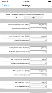 hvac ashrae 62.1 iphone screenshot 3