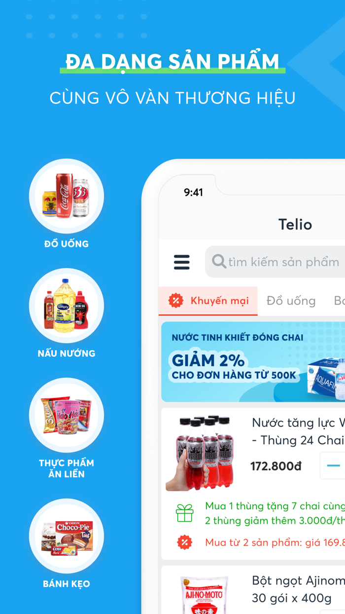 Telio Nhập hàng giá tốt