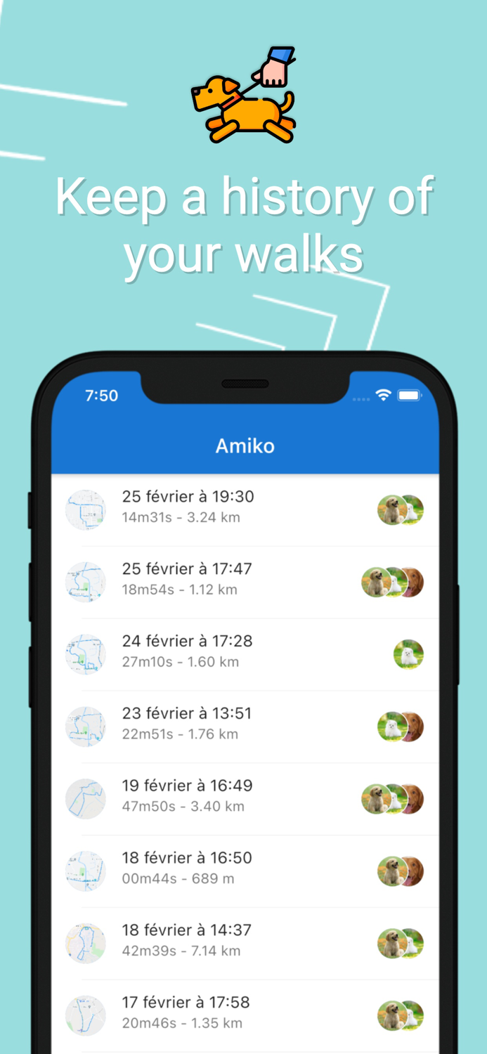 Amiko - Dog walk tracker