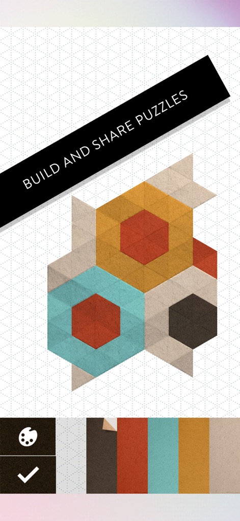 KAMI 2 - This tool empowers users to design their own levels using a flexible grid layout and a diverse color picker for creative puzzle crafting.