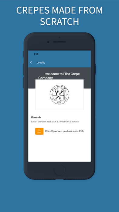 Flint Crepe Company Screenshot 1 - AppWisp.com Flint Crepe Company Screenshot 1 - AppWisp.com