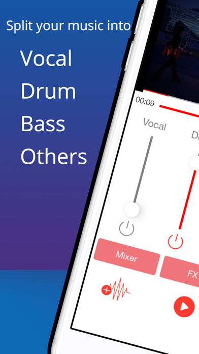 MuziUnmix - AI Music Splitter Screenshot