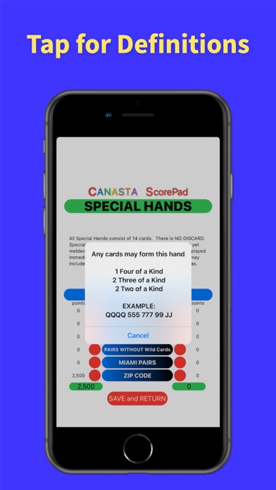 Canasta ScorePad Screenshot