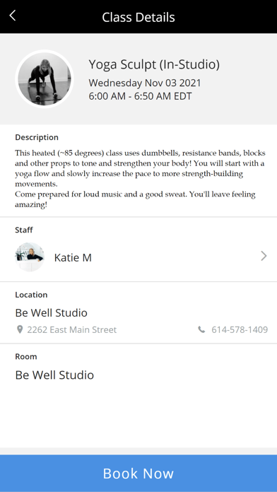 Be Well Studio Screenshot