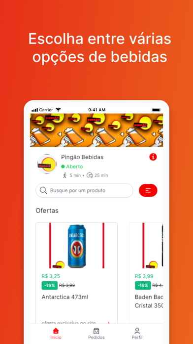 Pingão Bebidas Screenshot