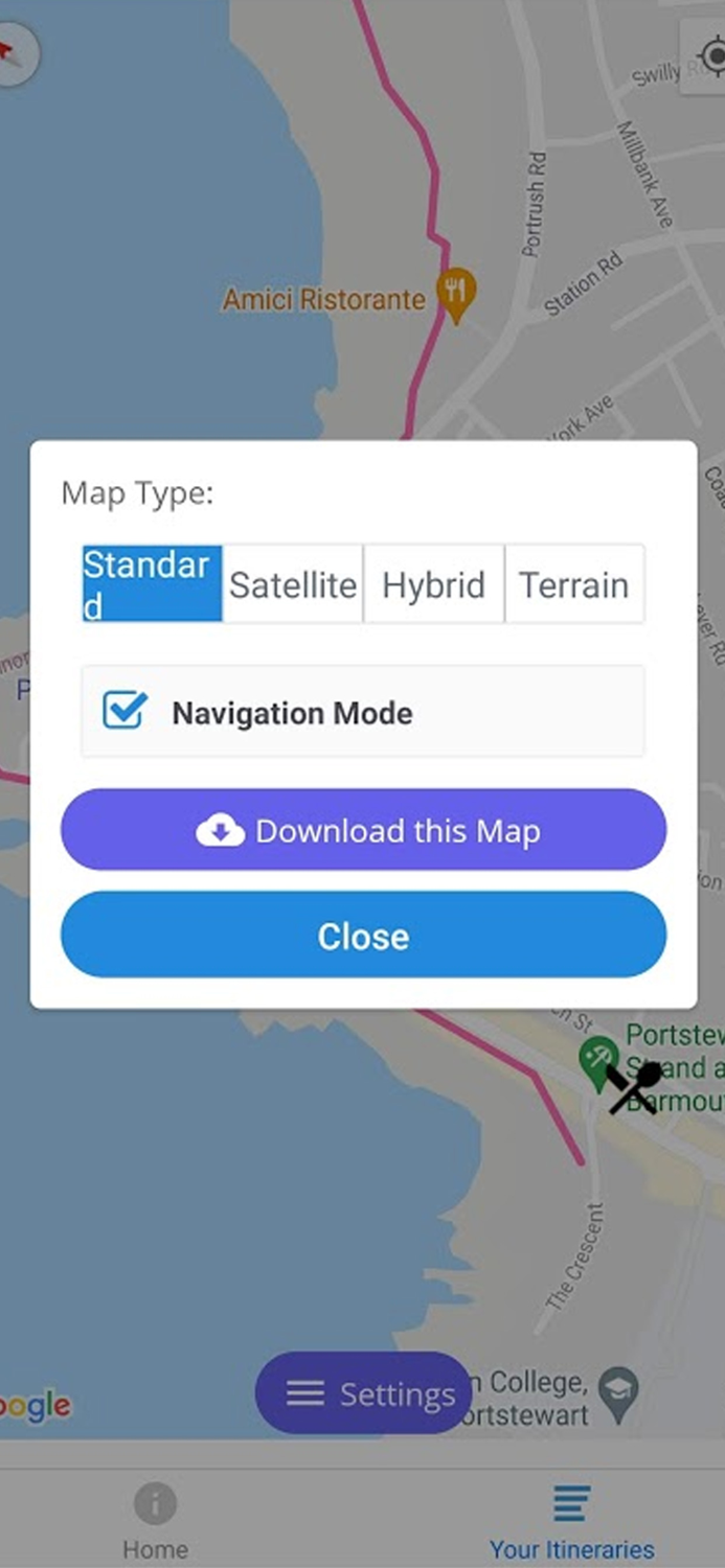 Ireland Walk Hike Bike App