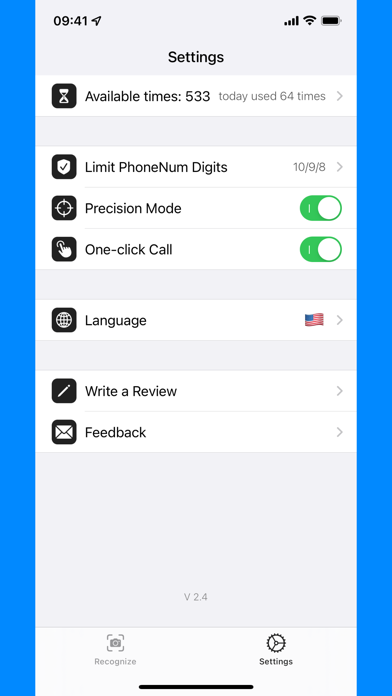 ScanNum&Dial-Quick Call Screenshot