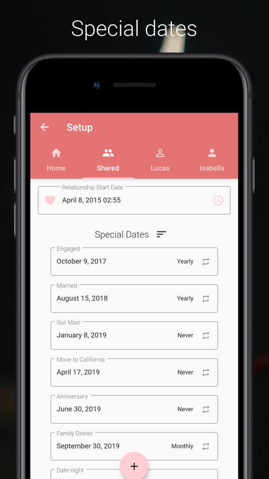 #7. Coupled - Relationship Tracker (iOS) Podle: Sociosoftware LLC