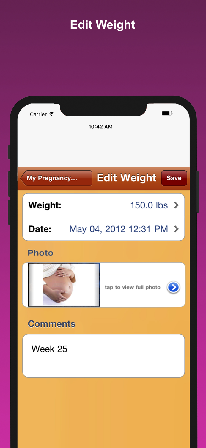 Pregnancy Weight Tracker