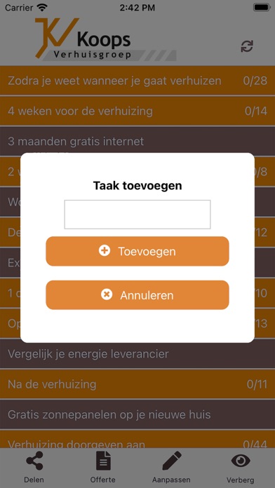 Koops Verhuisgroep Screenshot
