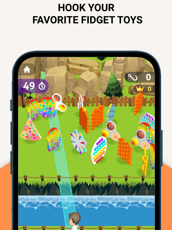 Pop It Bubble Hook Fidget Toys