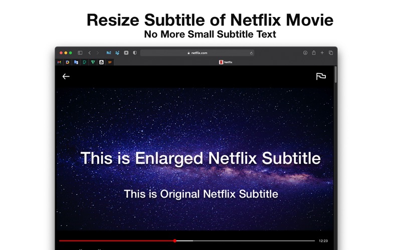 subtitle resize for netflix iphone screenshot 1