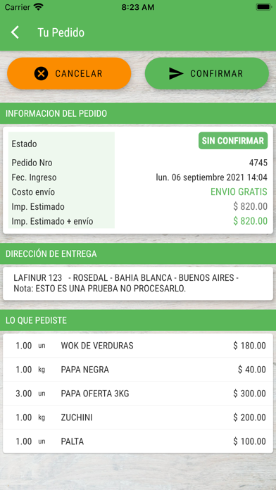 Verdulería el Parque Screenshot
