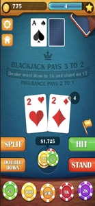 Blackjack 21! Casino Card Game screenshot #3 for iPhone