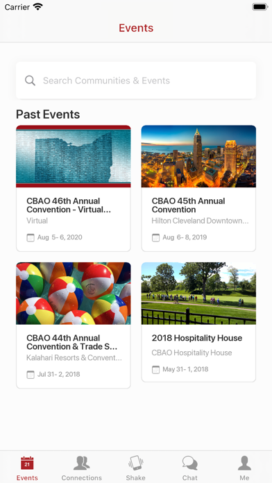 CBAO Events screenshot 2