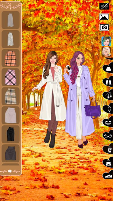 Autumn fashion dress up game Screenshot