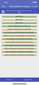 GCP Googl Assoc Cloud Engineer screenshot #1 for iPhone