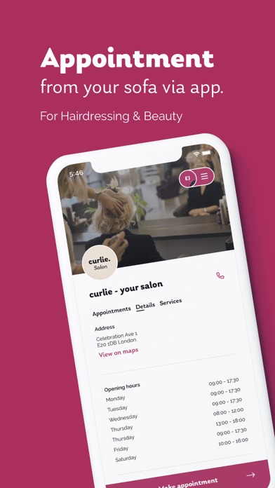 curlie: Hair salon appointment Screenshot