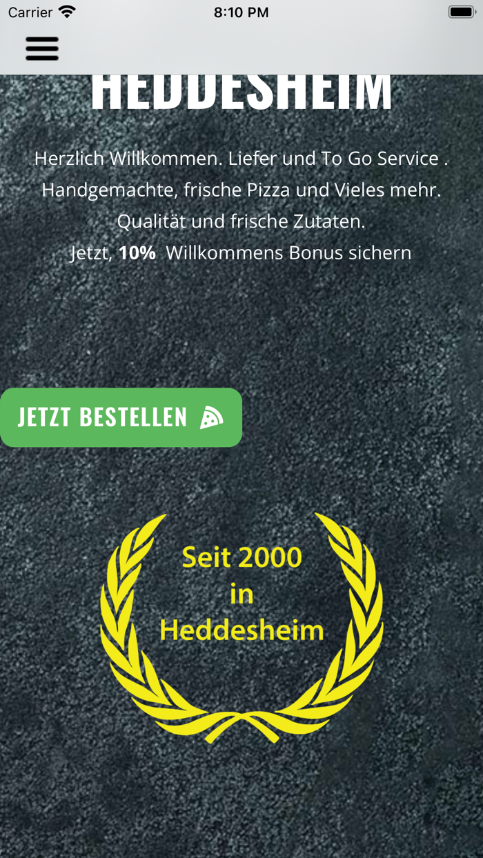 Toni´s Pizza in Heddesheim