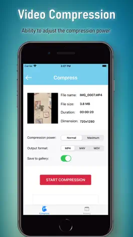 Game screenshot Video Size Compressor! apk